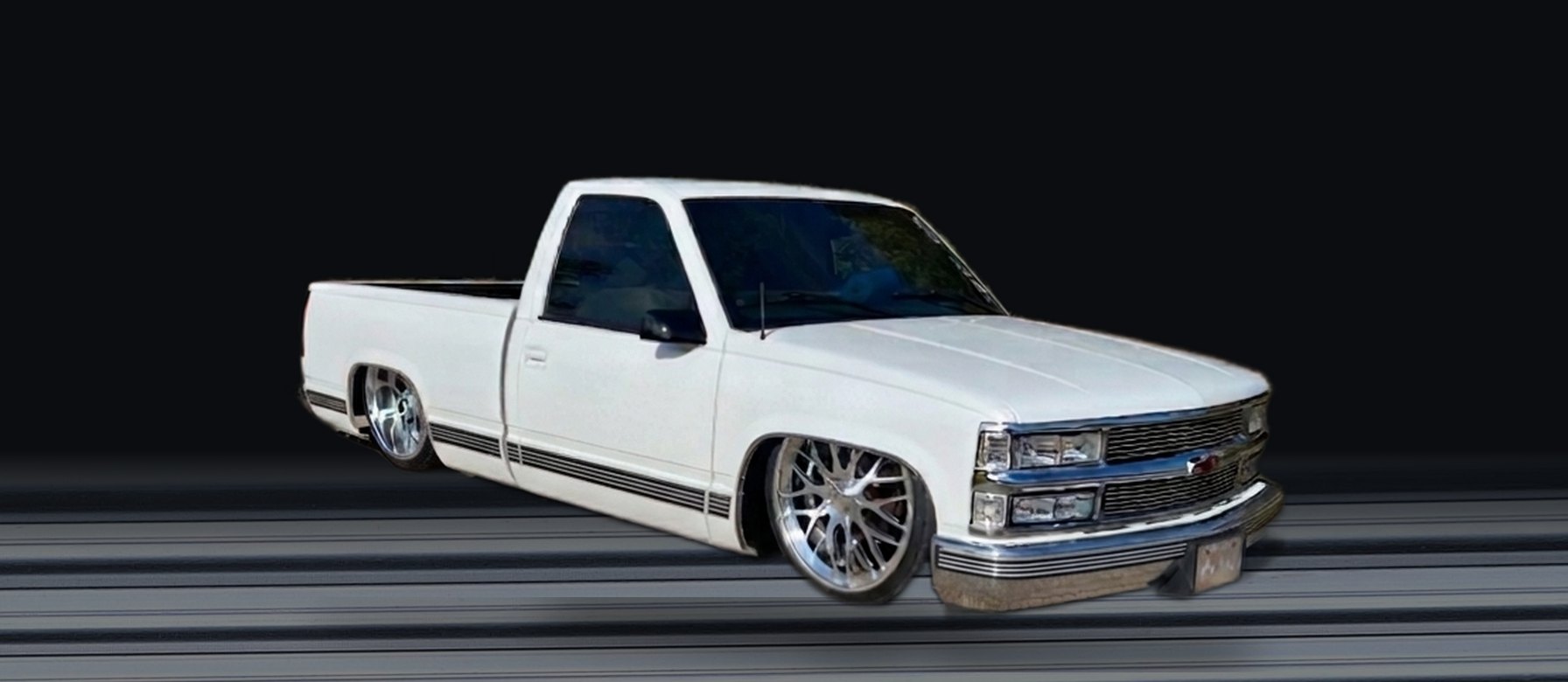 OBS single cab shortbed with the billet side molding fitted